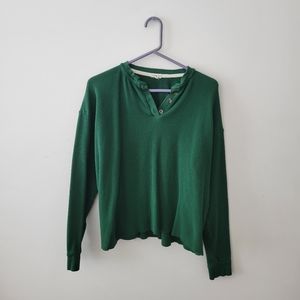 donni green thermal long sleeve, medium